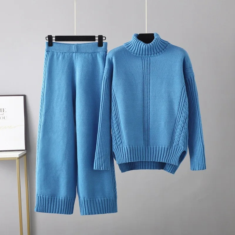 Kabelgebreide co-ord set – Isabella