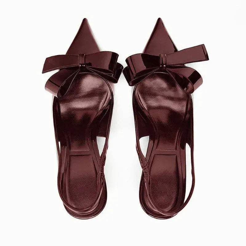 Lakleren slingback pumps - Isabella