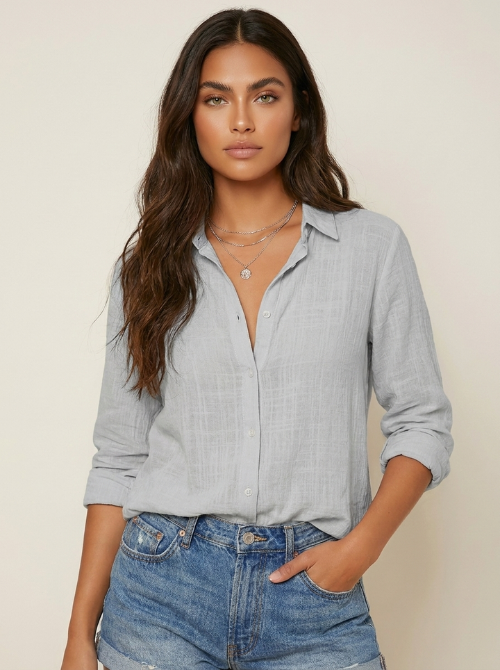 Luchtige blouse met knoopsluiting - Sophie