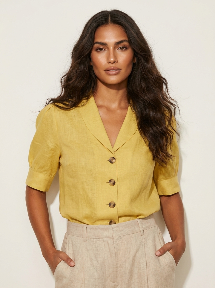 Luchtige blouse met vintage charme - Stephanie