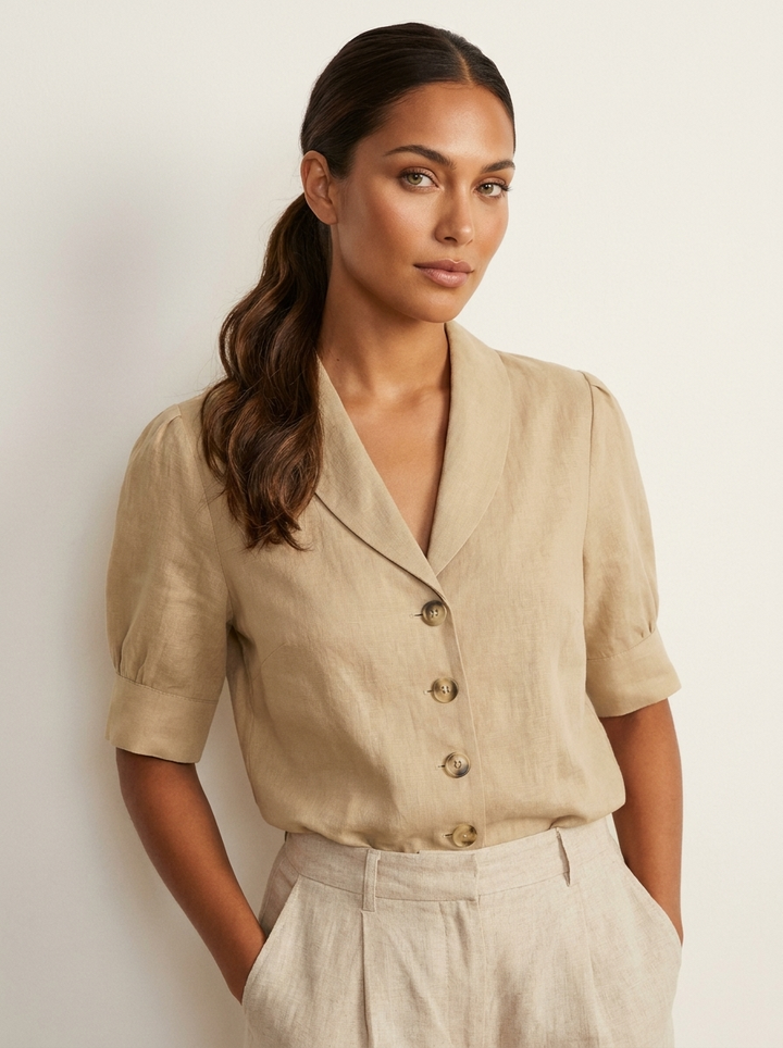 Luchtige blouse met vintage charme - Stephanie