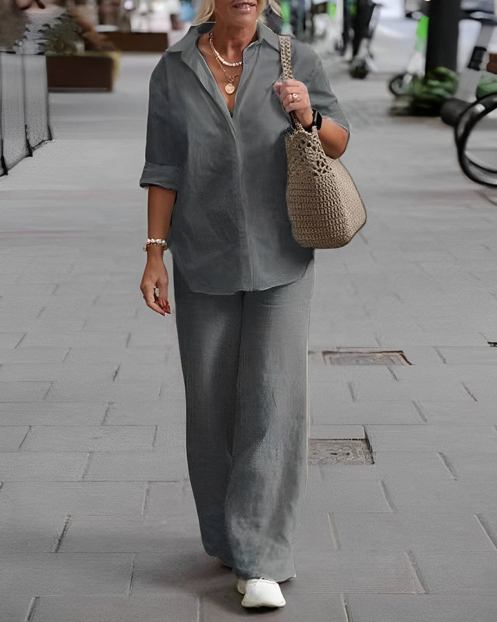 Luchtige blouse & pantalon set - Olivia