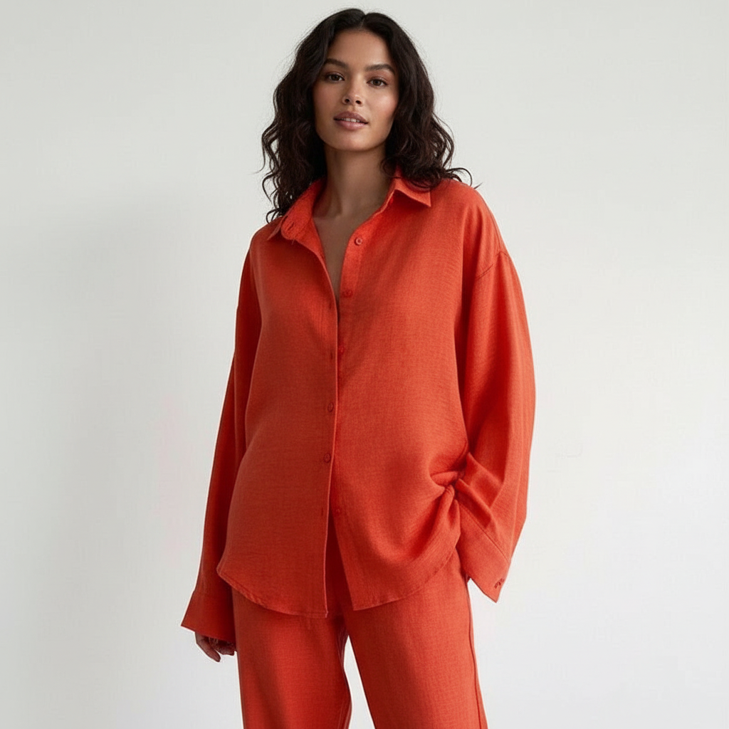 Luchtige dames set van linnenmix – Sofia