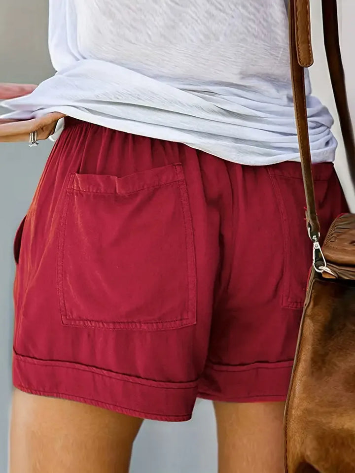 Luchtige dames short met elastische taille – Maya