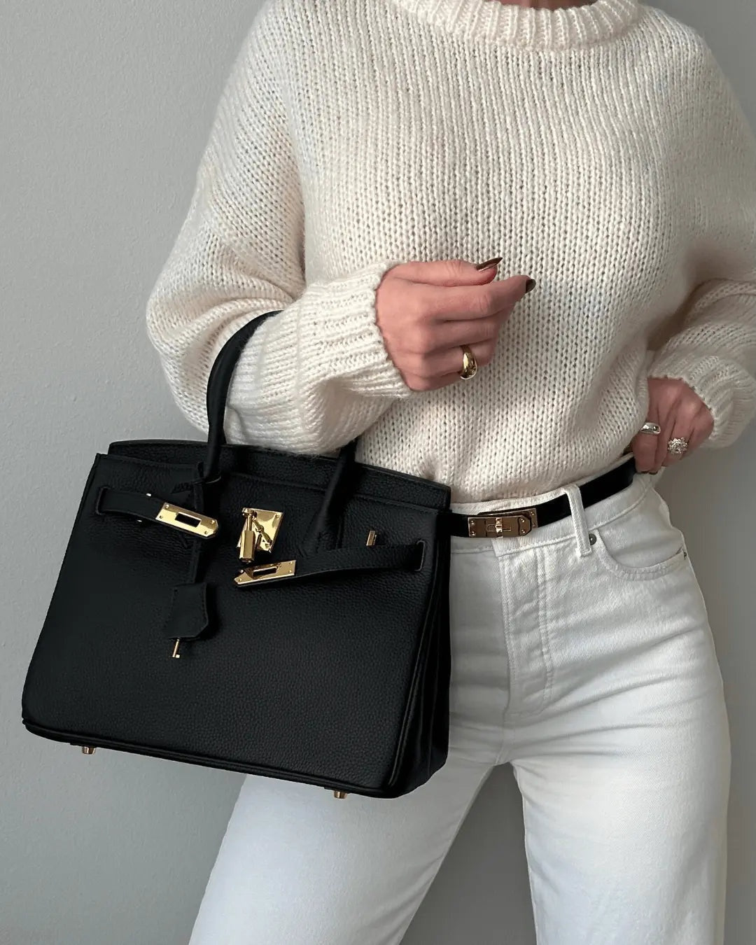 Luxe handtas met elegante sluiting - Vivienne