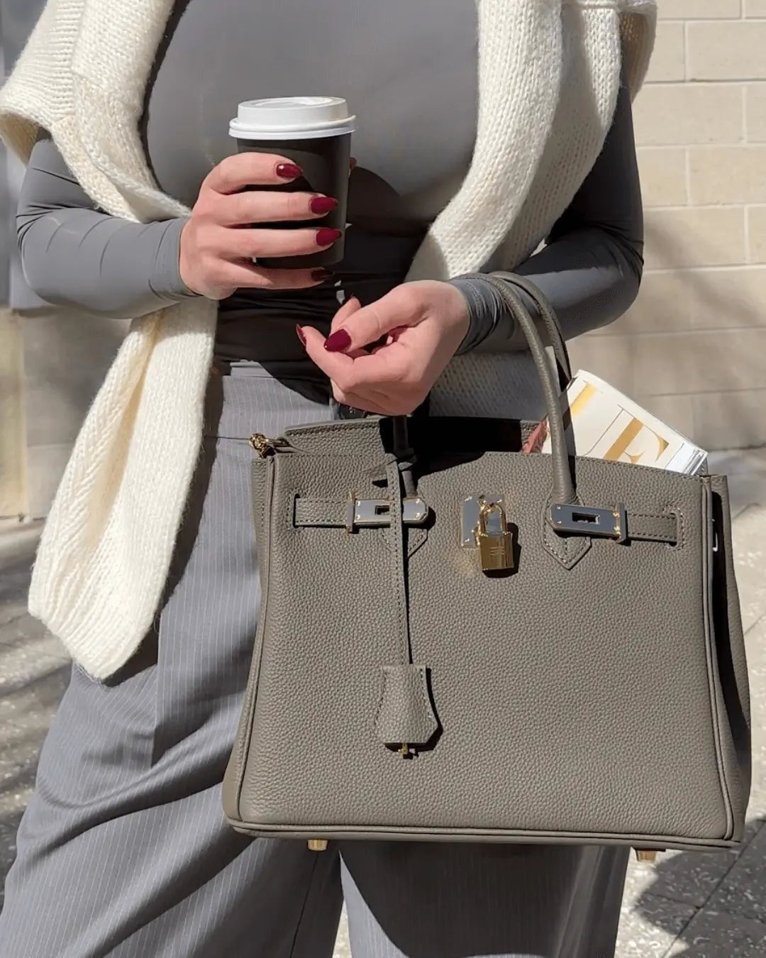 Luxe handtas met elegante sluiting - Vivienne