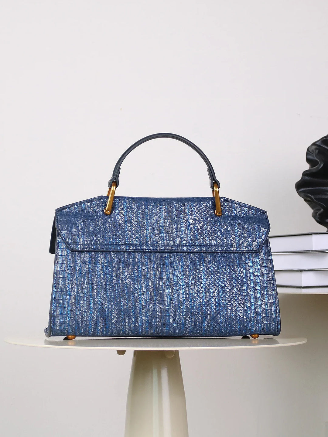 Luxe handtas met slangenprint - Noor