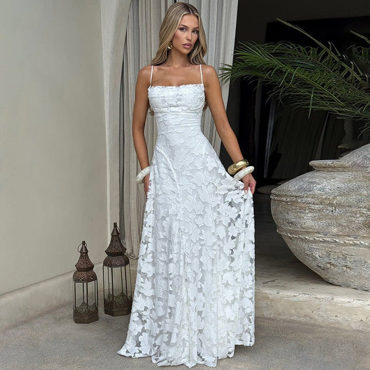 Luxe kanten galajurk met open rug - Valentina