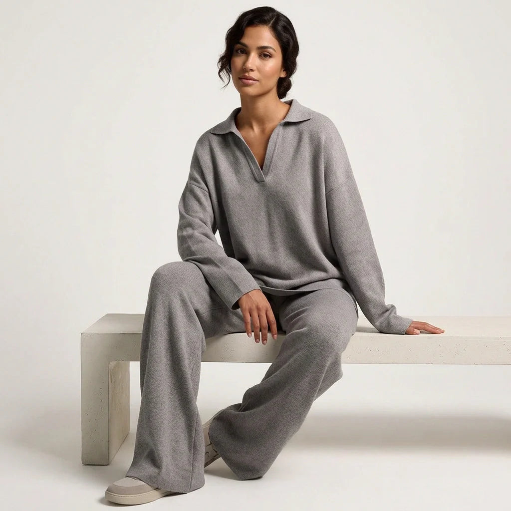 Luxe cashmere lounge set dames – Clairmont
