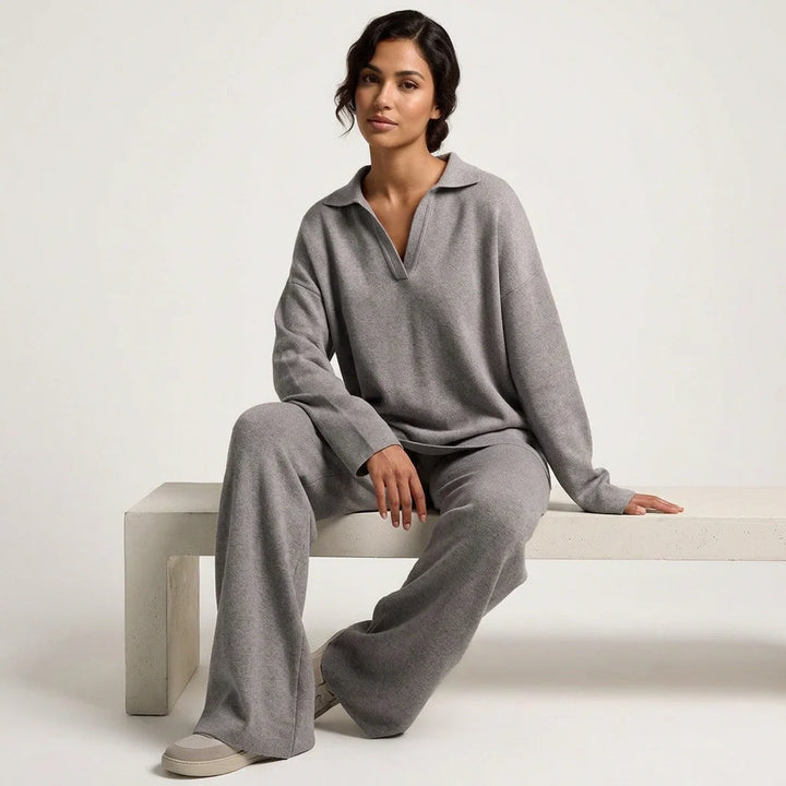 Luxe cashmere lounge set dames – Clairmont
