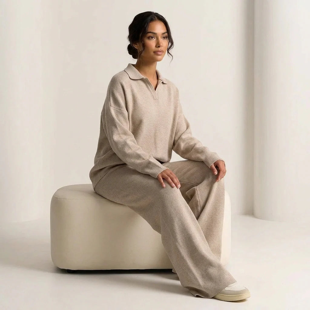 Luxe cashmere lounge set dames – Clairmont