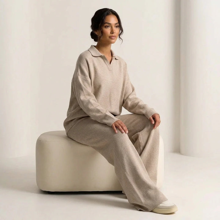 Luxe cashmere lounge set dames – Clairmont