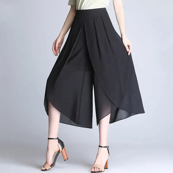 Luxe geplooide midi culotte – Élise