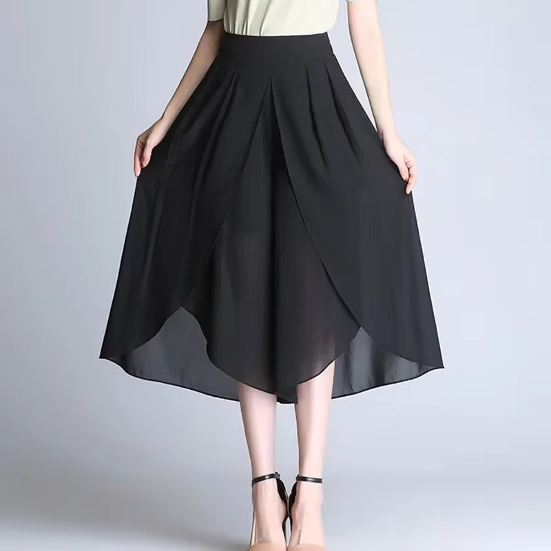 Luxe geplooide midi culotte – Élise