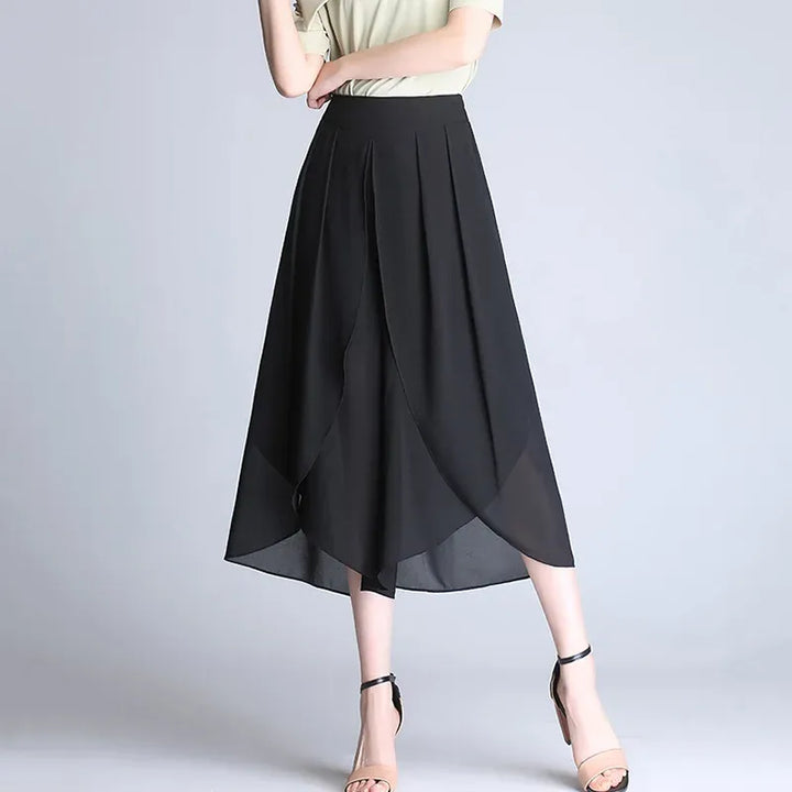 Luxe geplooide midi culotte – Élise