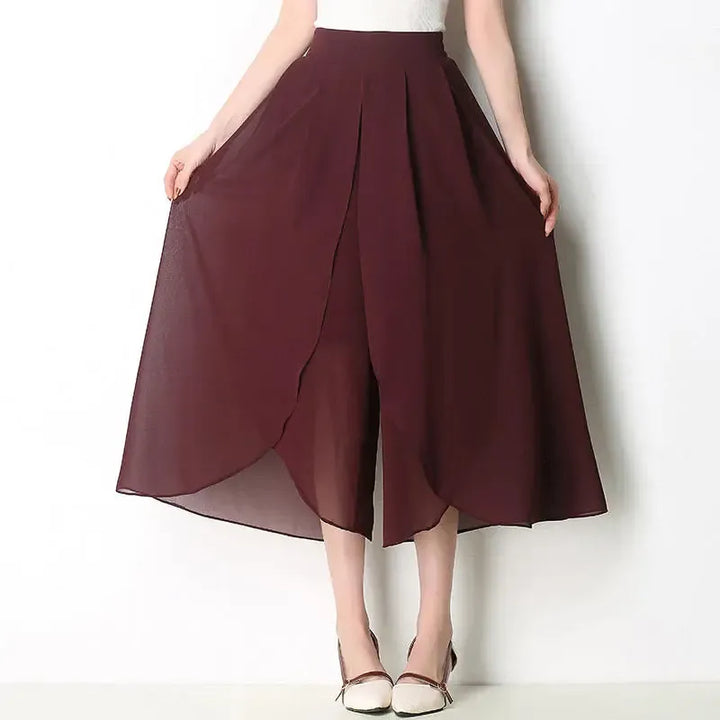 Luxe geplooide midi culotte – Élise