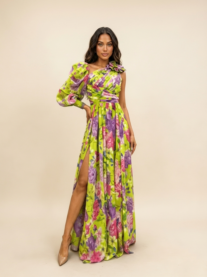 Maxi jurk met bloemenprint - Valérie