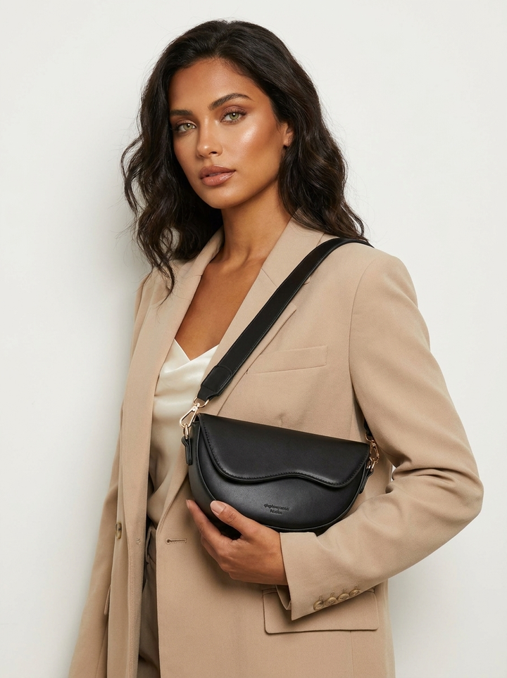Minimalistische dames schoudertas - Elise