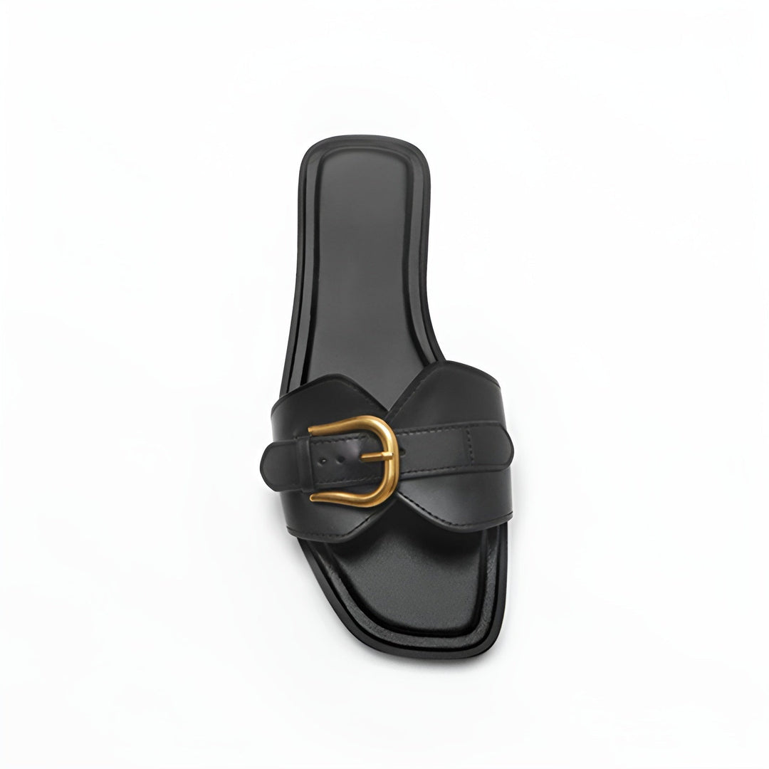 Minimalistische dames sandalen met gespdetail – Solène