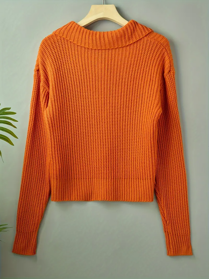 Oversized cardigan met brede kraag – Amélia