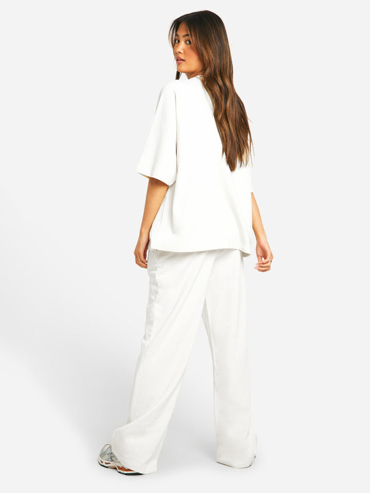 Oversized set met wijde broek