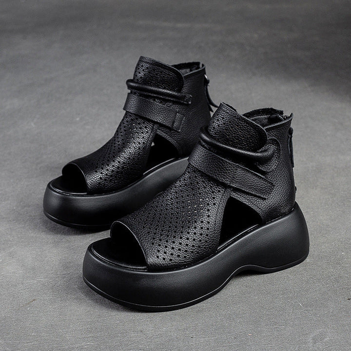 Platform sandalen met vintage uitstraling - Elara
