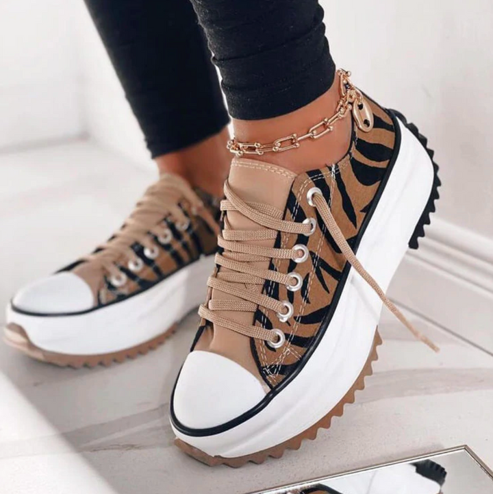 Platform sneakers met grove zool - Tess