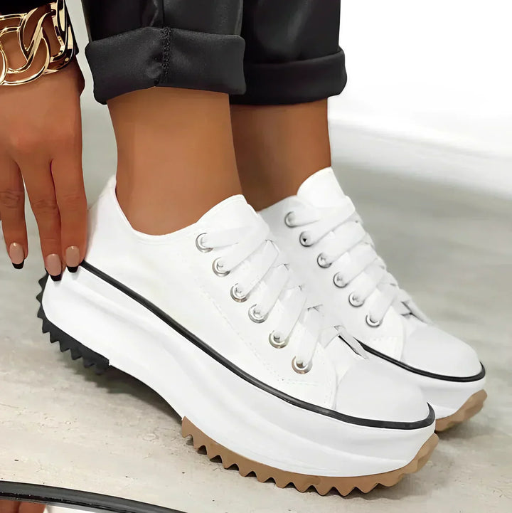 Platform sneakers met grove zool - Tess