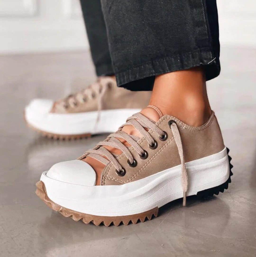 Platform sneakers met grove zool - Tess