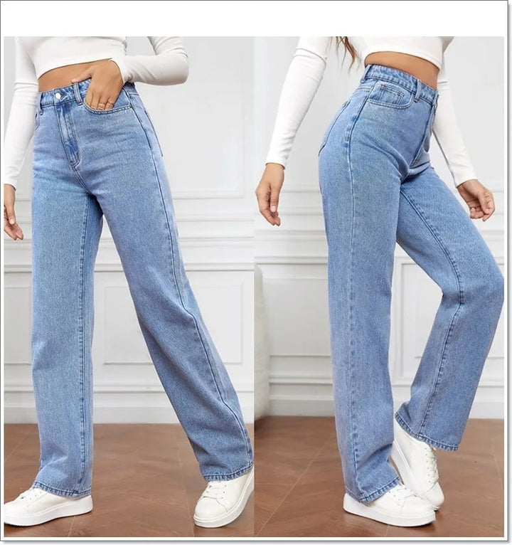 Rechte high-waist dames jeans – Apollo