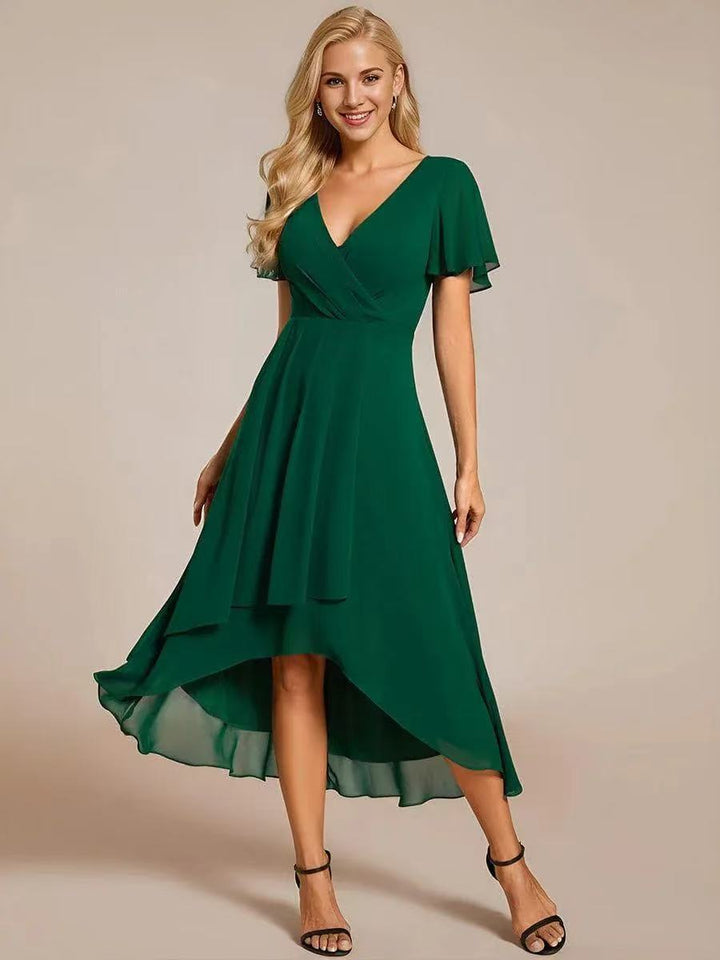 Romantische midi jurk met luxe kant - Kyle