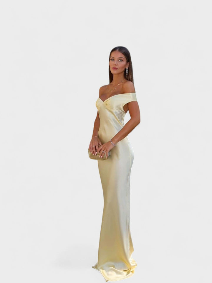 Bárbara - Maxi-jurk van satijn