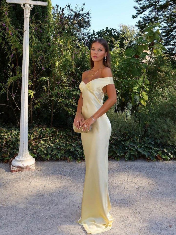 Bárbara - Maxi-jurk van satijn