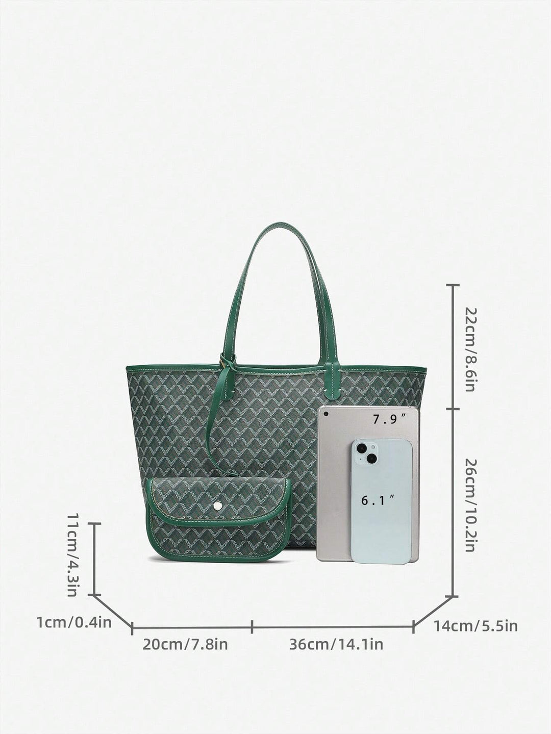 Shopper bag met etui - Sophie