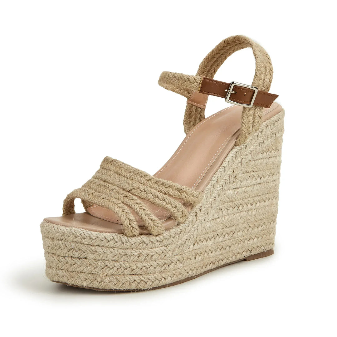 Sleehak sandalen met enkelband – Noéline