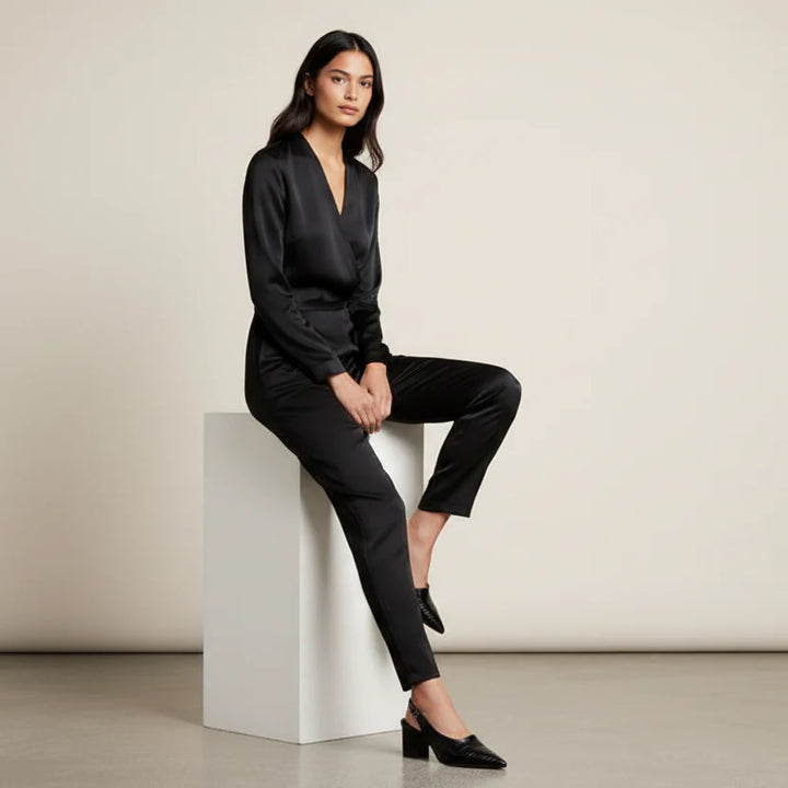 Slingback dames pumps met blokhak - Nora