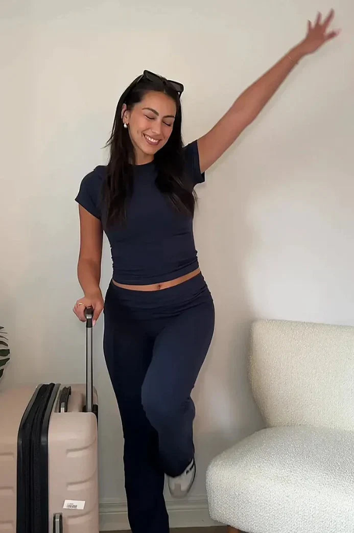 Sportieve lounge set met flare legging - Nova