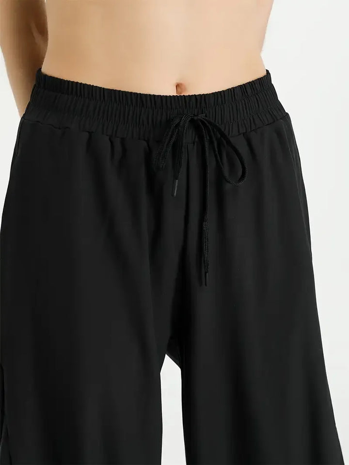 Sportieve dames jogger met mesh details – Evoque
