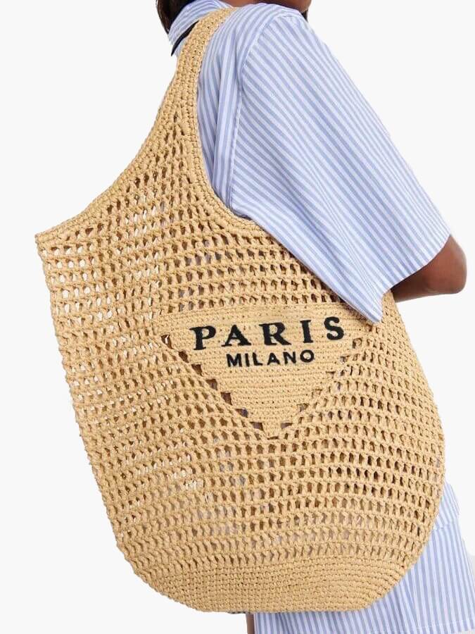 Stijlvolle gehaakte beach tote - Riviera