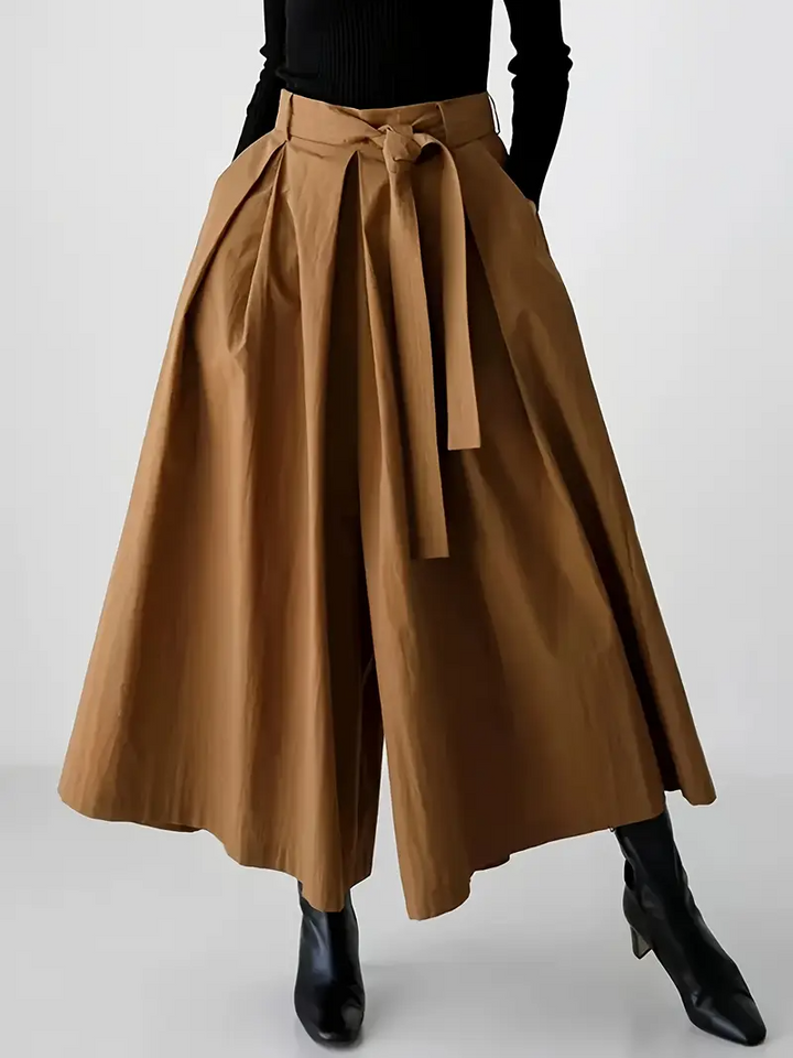 Stijlvolle high-waist culotte pantalon dames – Aureline