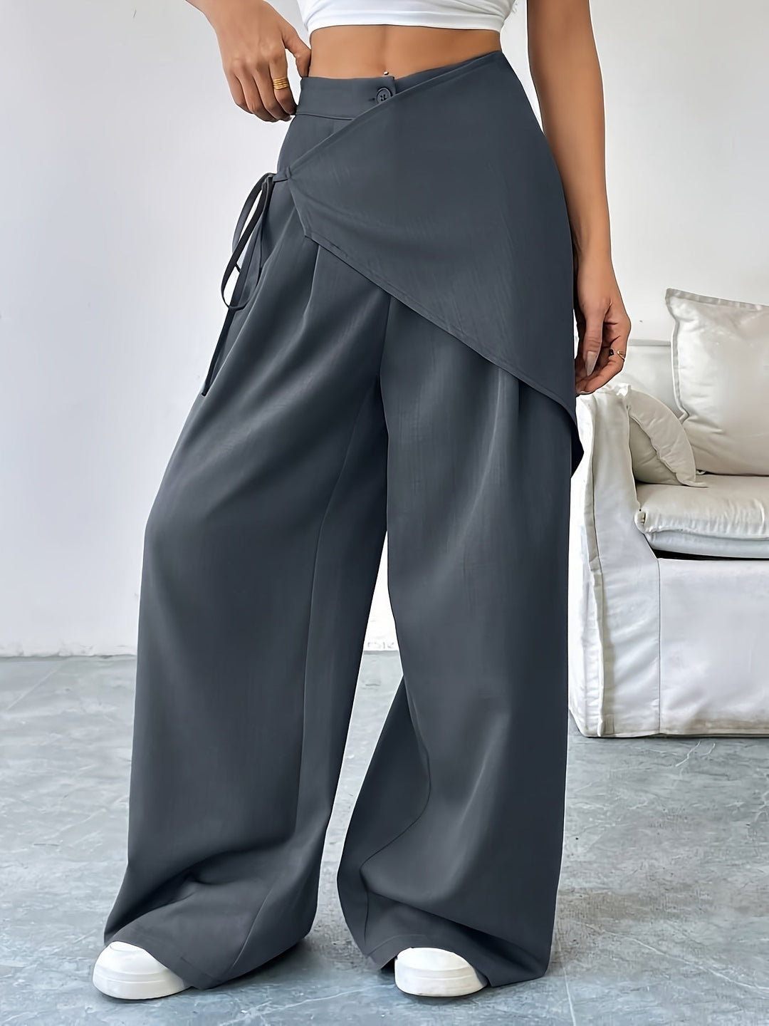 Stijlvolle wide-leg dames pantalon – Lina