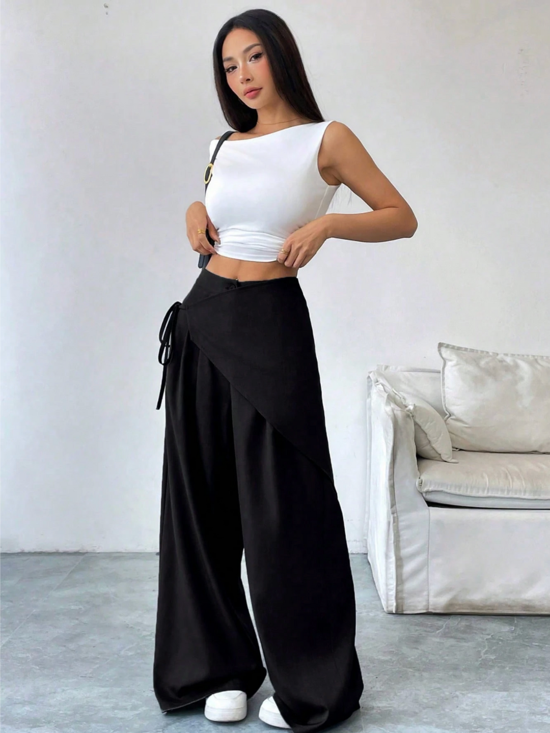 Stijlvolle wide-leg dames pantalon – Lina