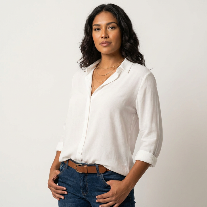 Tijdloze blouse met knoopsluiting - Claire
