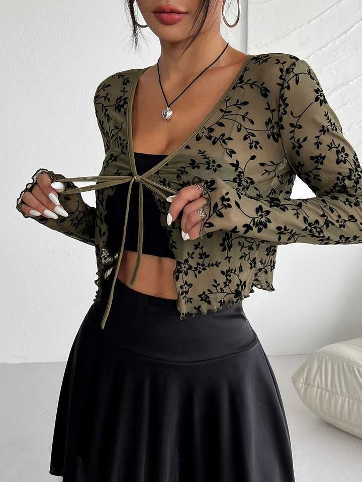 Transparant mesh dames vestje – Fleur