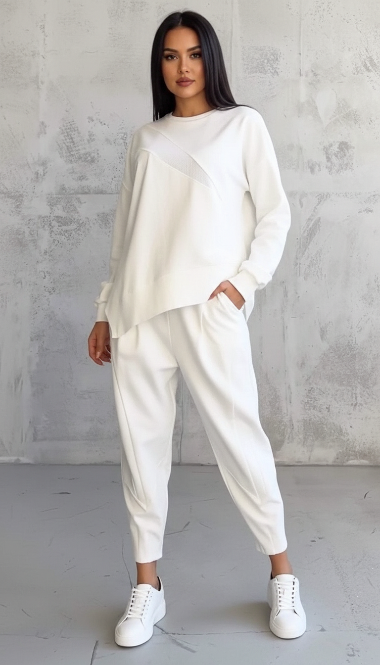 Tweedelig comfy set met lange mouwen