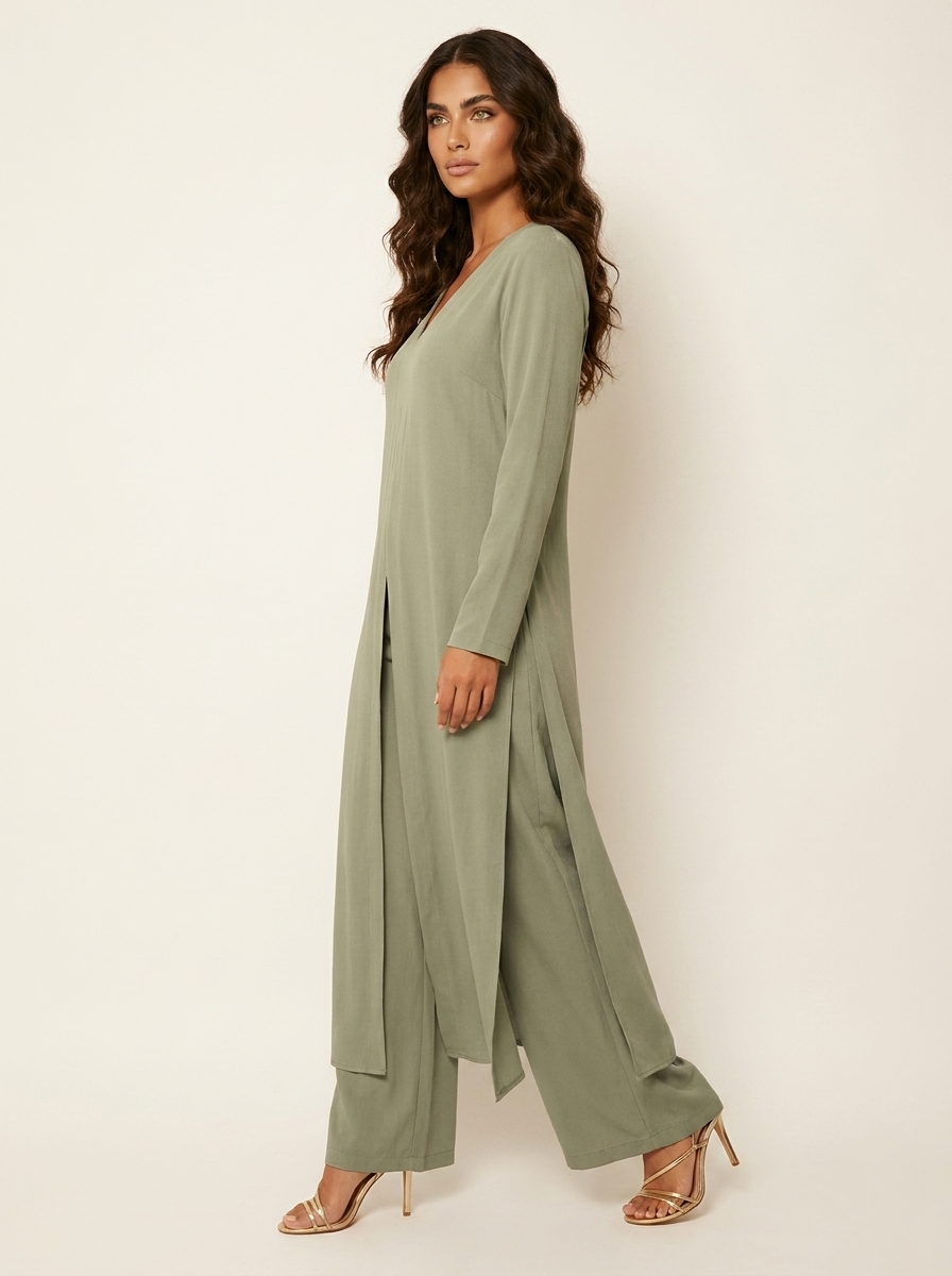 Tweedelige set met lange tuniek - Sophia