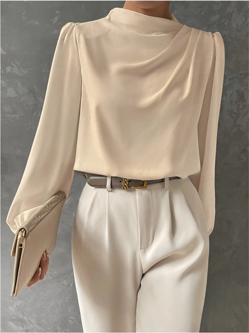 Elegante damesblouse met hoge hals - Hera