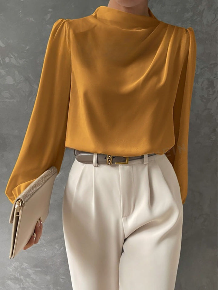 Elegante damesblouse met hoge hals - Hera