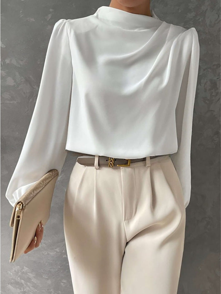 Elegante damesblouse met hoge hals - Hera