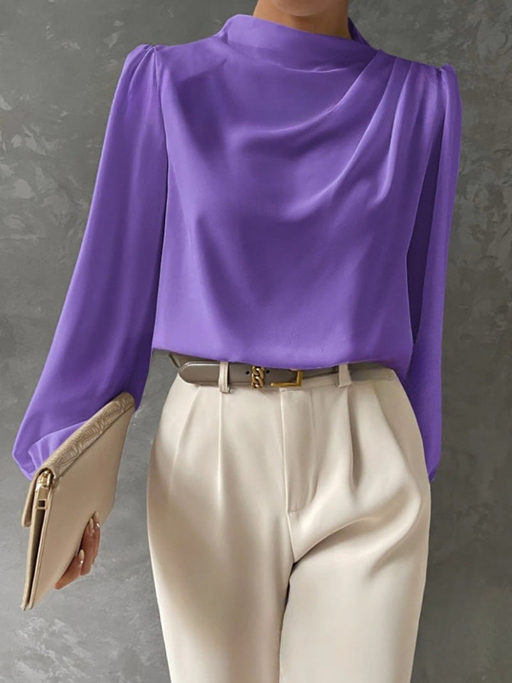 Elegante damesblouse met hoge hals - Hera